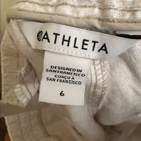Athleta Cream Textured Joggers - Picture 3 of 5